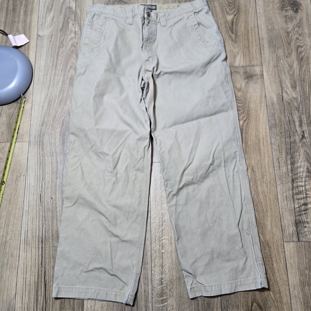 Mountain Khakis Pants Mens 37x29 Brown Utility Work Army Duck Canvas Reinforced